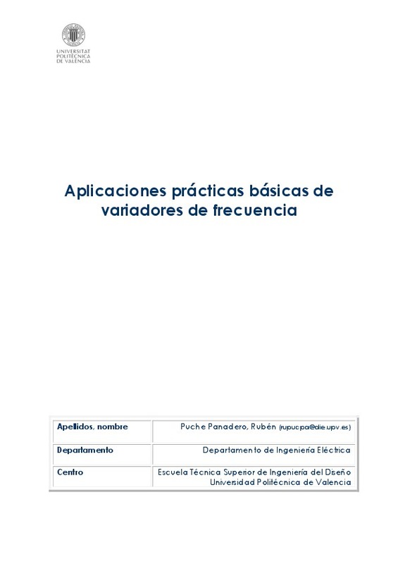 Aplicaciones Prácticas Básicas De Variadores De Frecuencia